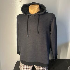Banana Republic Mens Hooded Pullover XL Navy/Black